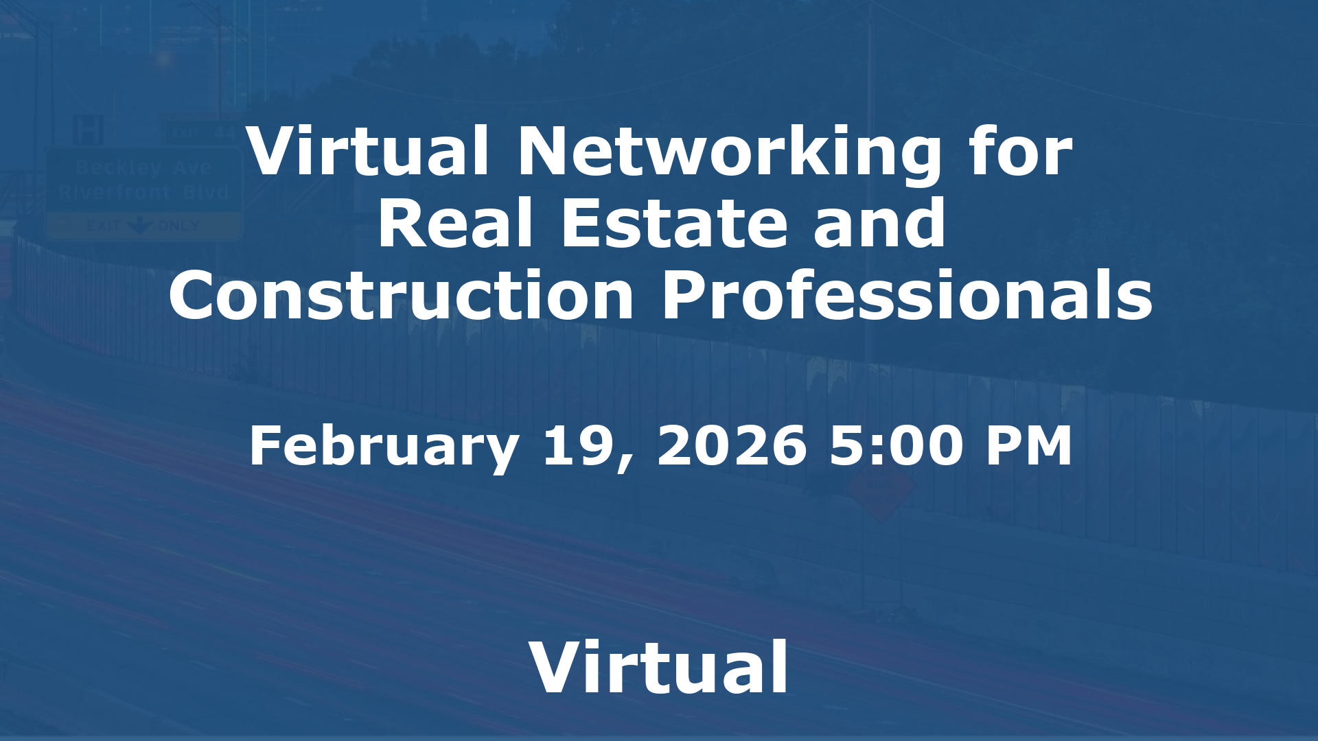 Virtual Networking for Real Estate and Construction Professionals event image